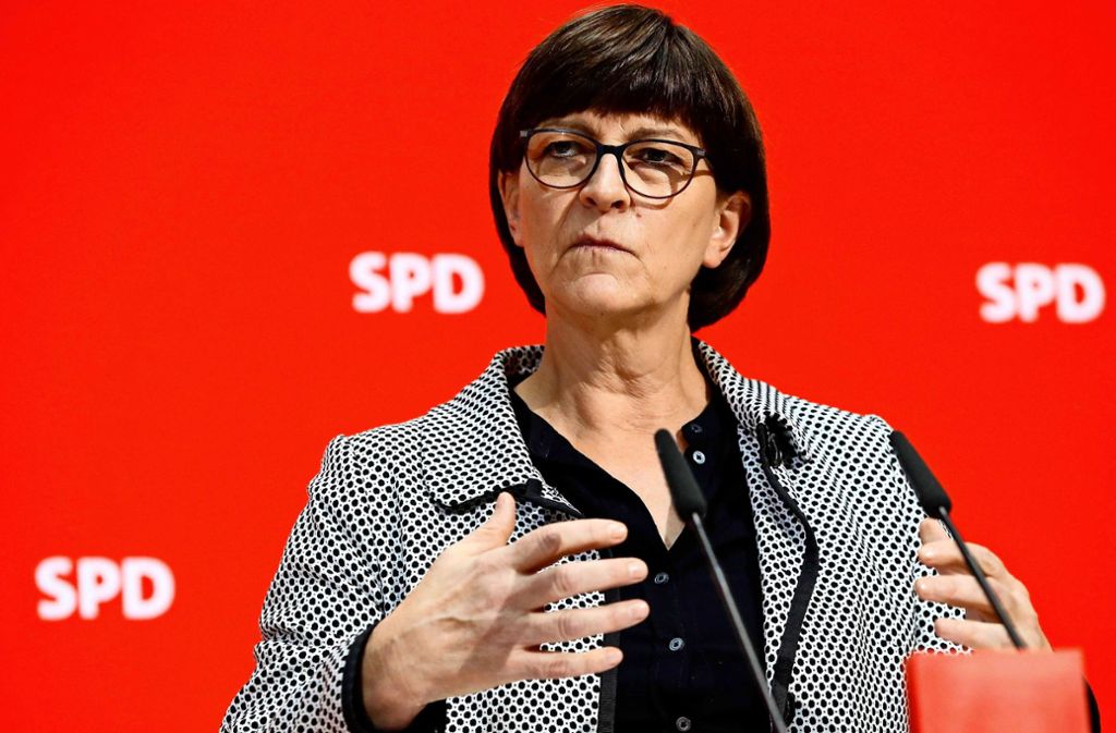 SPD-Chefin Saskia Esken: „Wir lassen die Arbeitnehmer nicht im Stich“