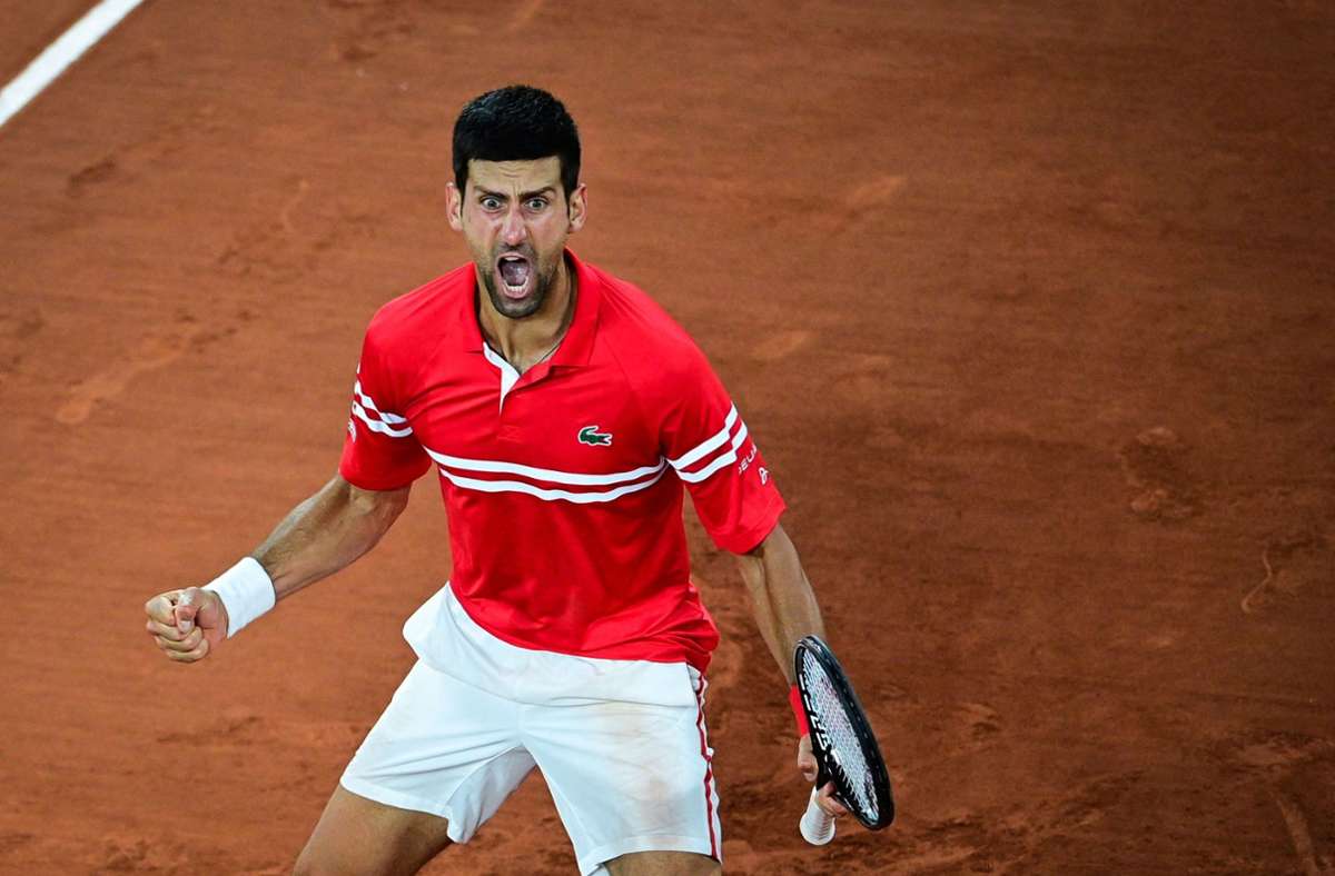 Novak Djokovic besiegte in seinem Viertelfinale Matteo Berrettini.