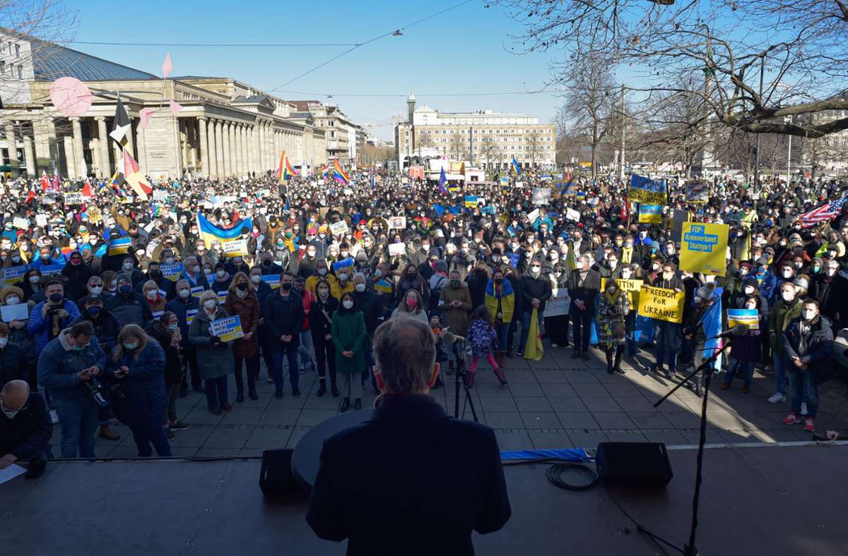Solidarität mit der Ukraine: Nopper: „Flammender Appell aus Stuttgart“